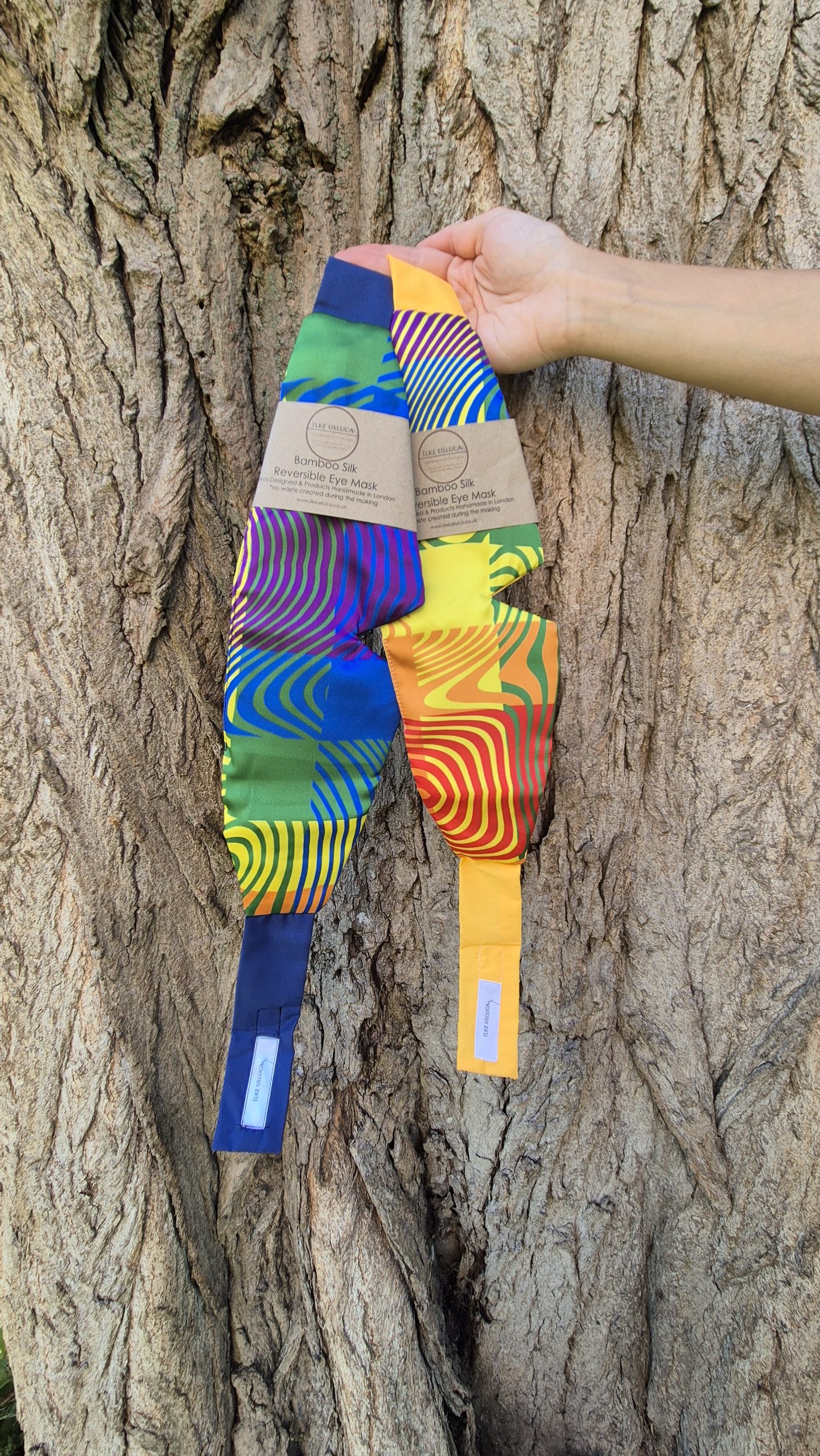 Reversible Rainbow Sleep Mask - Image 2